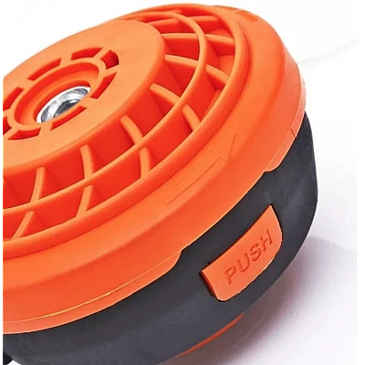 Cap motocoasa buton metalic gri