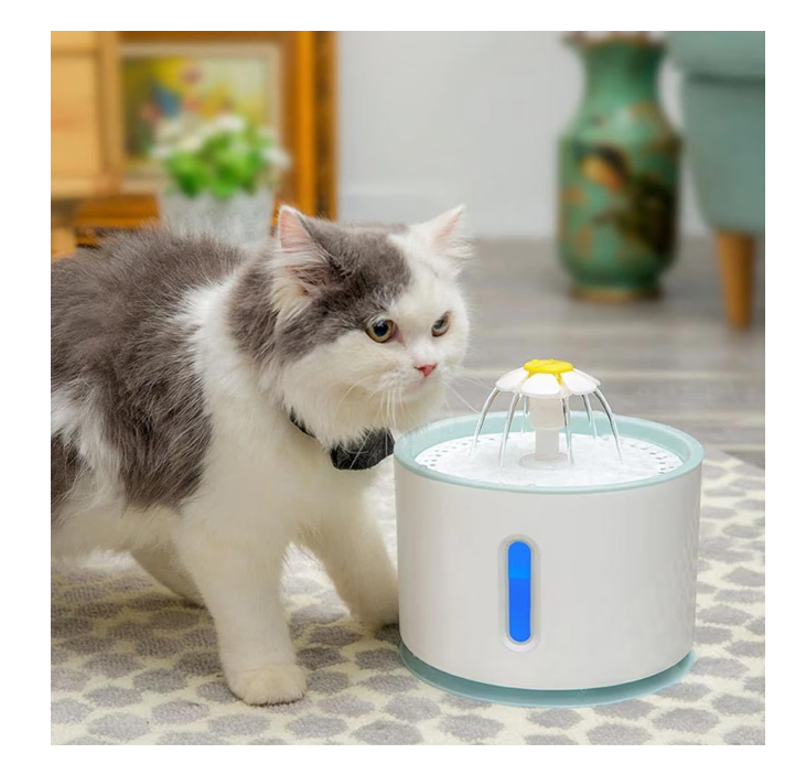 Fantana cu apa pentru animale, purificare si filtrare, 3 trepte, 2.4 L