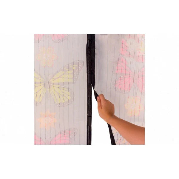 Set 2x Perdea magnetica anti insecte 210 x 100 cm - model fluturi