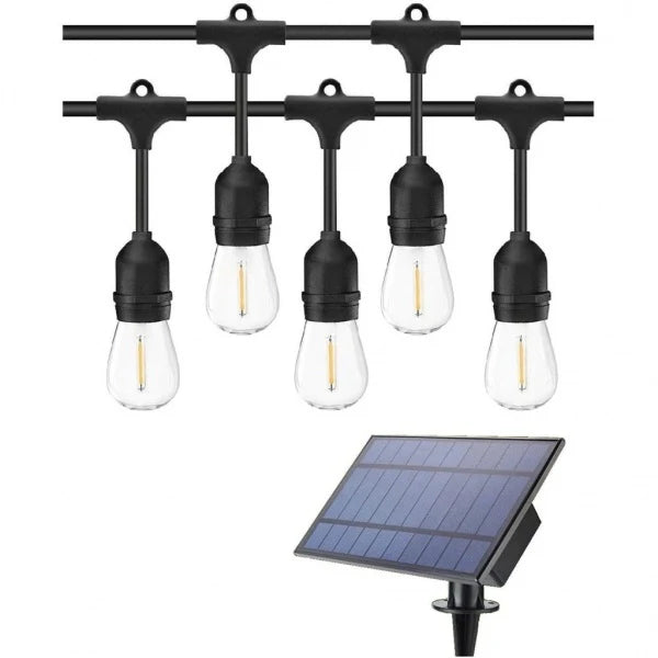 Ghirlandă solară 30M cu 30 Becuri LED lumină caldă