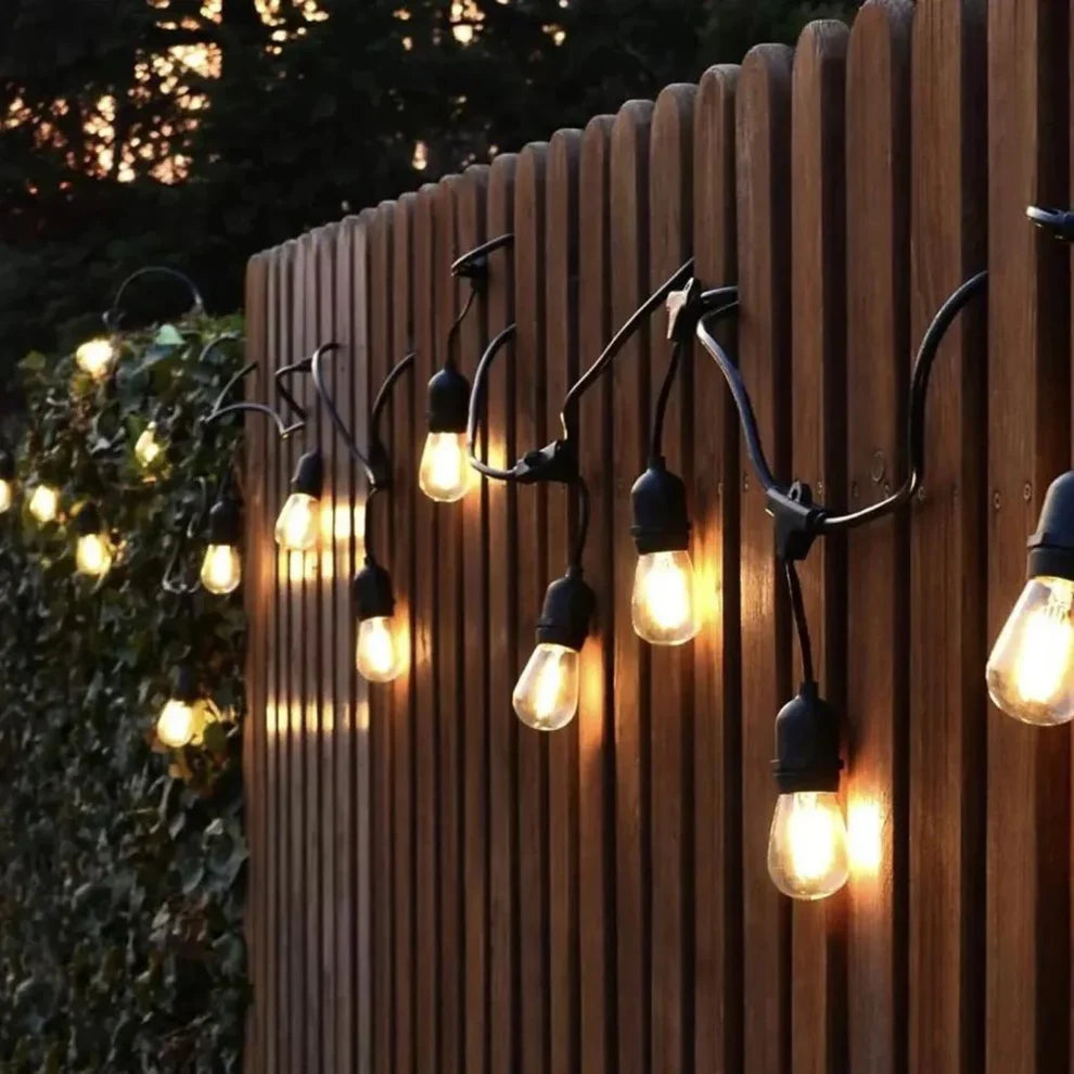Ghirlandă solară 30M cu 30 Becuri LED lumină caldă