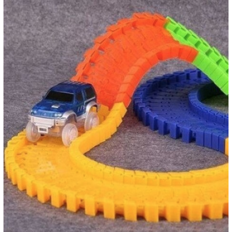 Pista flexibila 220 piese cu masinuta led