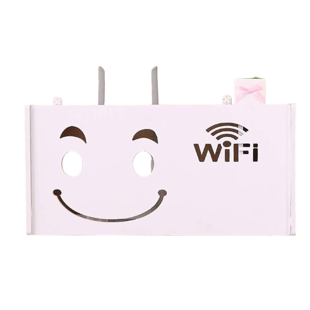 Raft suport router wireless, fire de mascare și echipamente Wifi, model Smiley Face