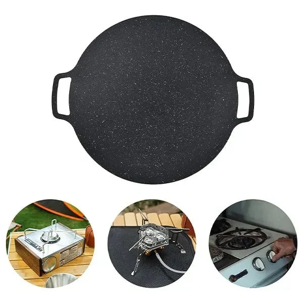 Tigaie antiaderenta rotunda 30 cm pentru uz casnic sau gratar